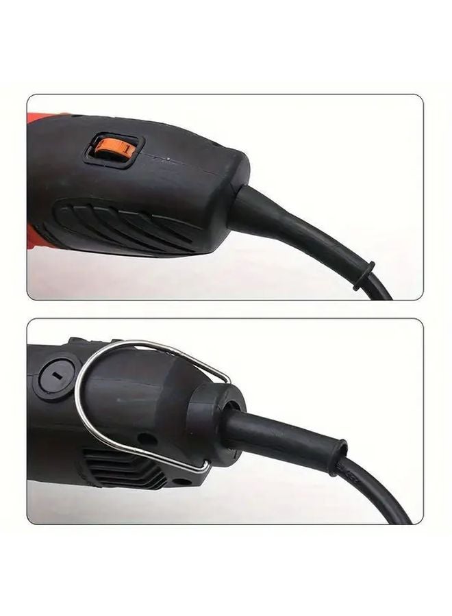 16pcs Black High Temperature Resistant Rubber Hose Protector For Power Tool Drill Cable - Image 5